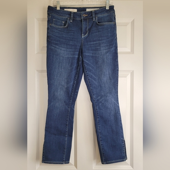 Anthro Pilcro Stet Mid-Rise Skinny Jeans with Split Hem - Size 29 - Picture 2 of 11